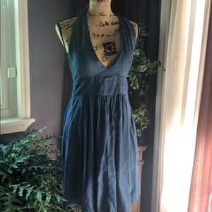 Blue Jean halter dress